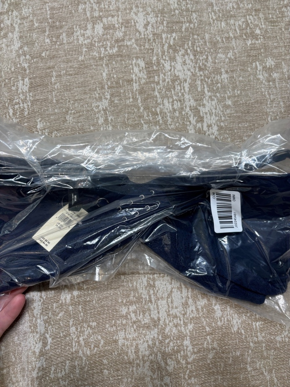 Aerie Navy Floral Lace Wireless Push Up Bra 36B NWT Real Good Comfort Bralette - Picture 7 of 7